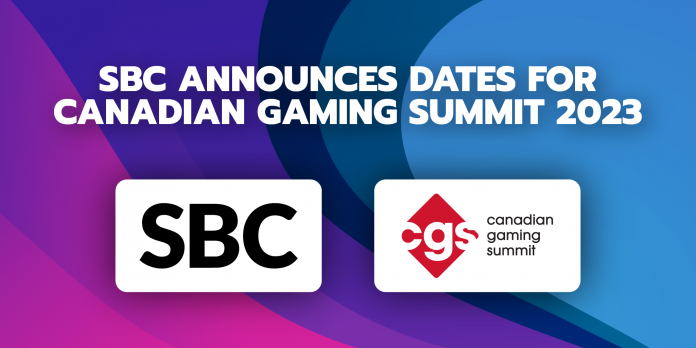 SBC, the leading international events and media business for the sports betting and igaming industries, has announced that the Canadian Gaming Summit 2023 will be staged on June 13-15 at the Metro Toronto Convention Centre